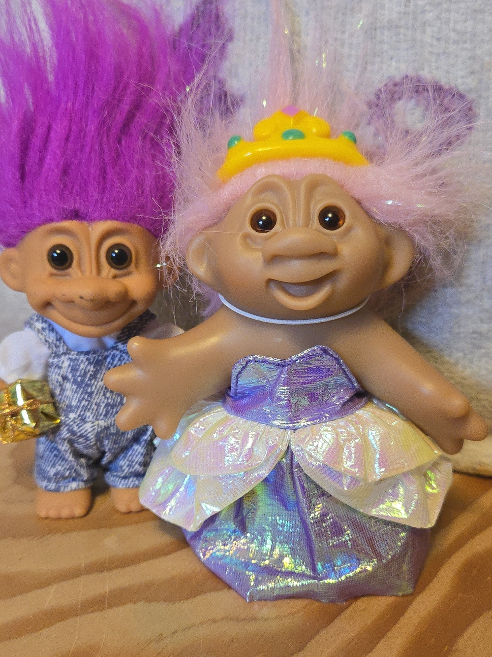 2 Vintage Troll Dolls